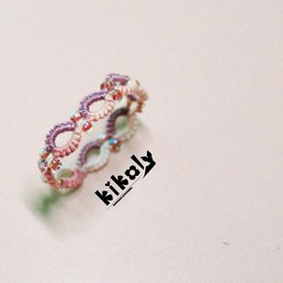 梭编戒指教程--分裂环基础应用