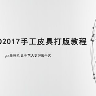 三文原创教程丨电脑软件AutoCAD2017手工皮具打版教程