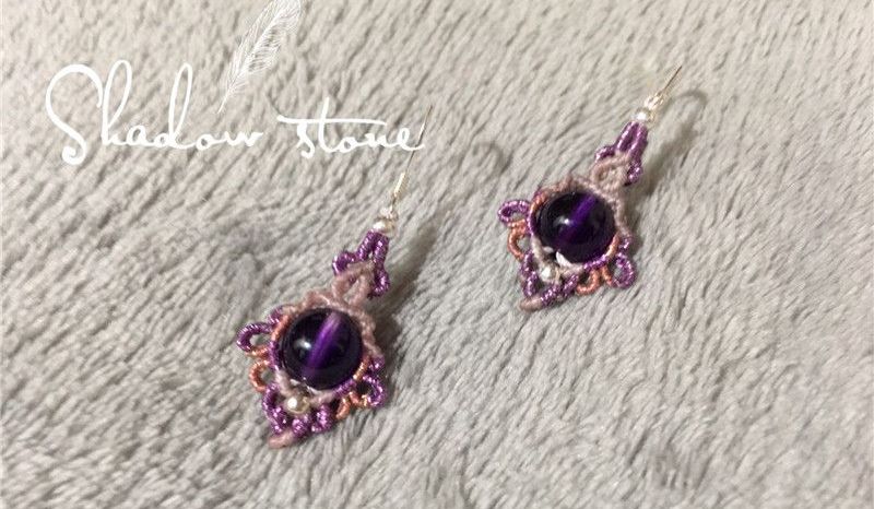 紫水晶耳环