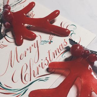 【圣诞节】你的鹿角到了吗？|热缩，uv胶制作，圣诞鹿角