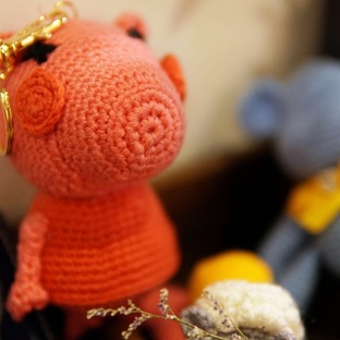 钩针编织 可爱的小猪佩奇 穗穗编织