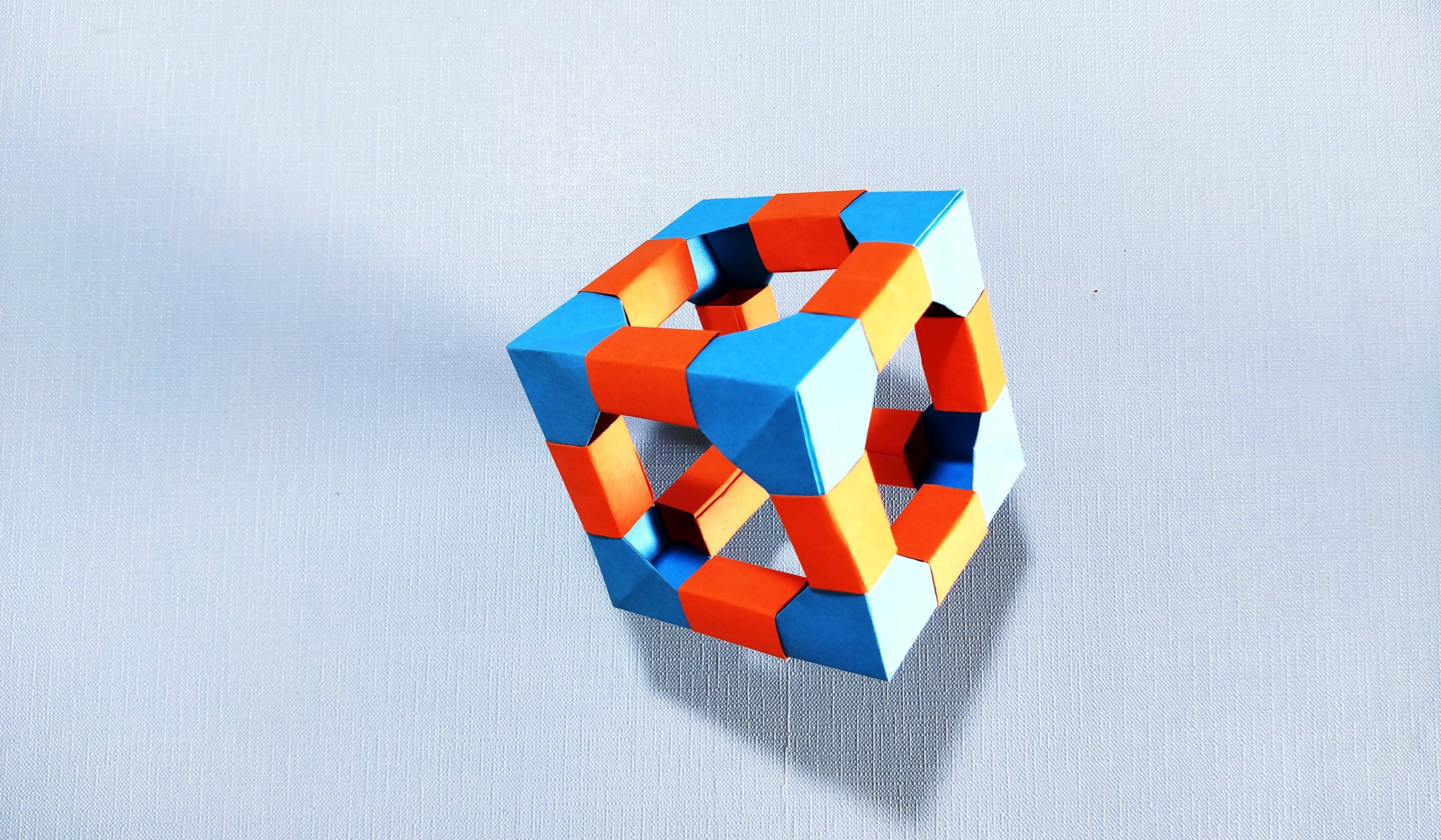 简单的模块立方体折法，益智又动脑，非常适合小朋友学习