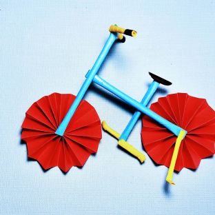手工DIY制作回忆那些年的自行车