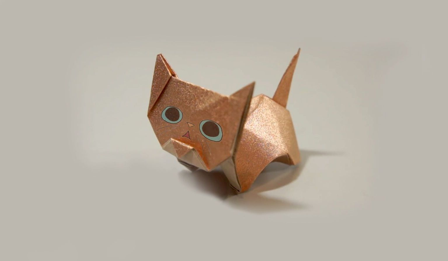 好可爱的小猫咪折纸，很少人知道折叠方法！学会了才知如此简单