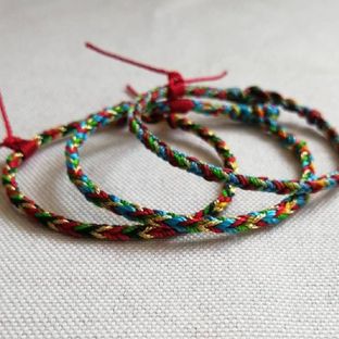 诗雅手作 端午五彩手绳