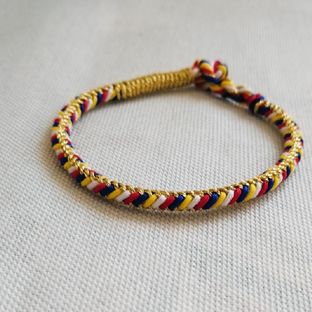 诗雅手作 八股夹心彩色手绳  经典配色