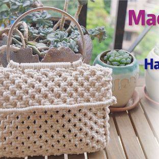 macrame手拎包教程二 