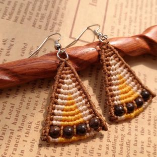 视频教程 | 绳编耳坠  【木棉】