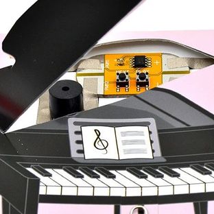 纸电路制作】新年纸电路主题卡片——新年变奏音乐会