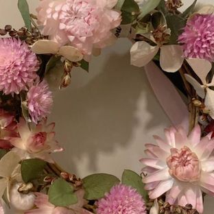 一分钟教你做干花花环