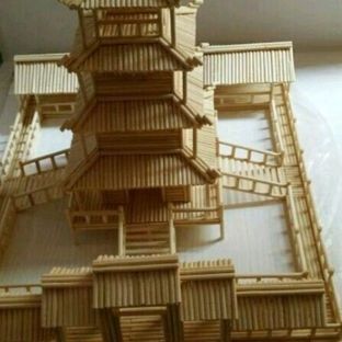 【模型】一次性筷子改造~清心小筑