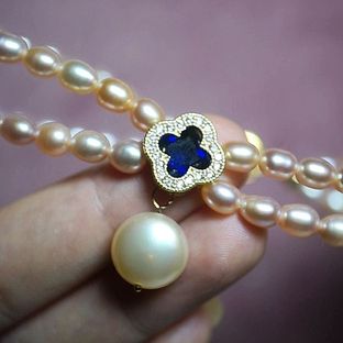 【视频教程】轻复古宫廷风双层珍珠项链串珠教程