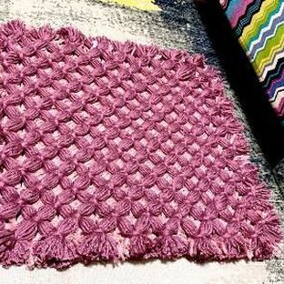 变废为宝，简单易操作|双色毛线地毯、坐垫