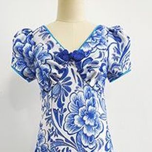 手工自制服装青花系列1-立裁制版篇