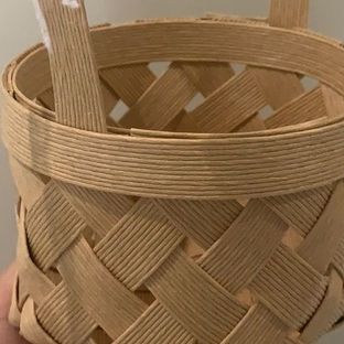 一分钟教你编织纸藤小拎篮