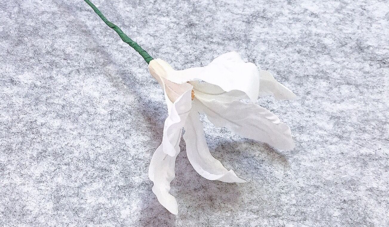 真丝造花——白玉兰1