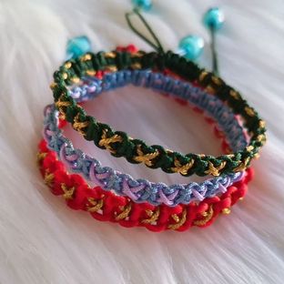 平结多加一根线手绳大变样，制作更有激情了，小白也能三分钟学会