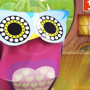 纸宝小小猫头鹰制作过程亲子手工3D立体纸模型原创设计桌面摆件