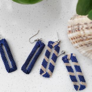 视频教程 | 绳编耳饰  【蓝调】