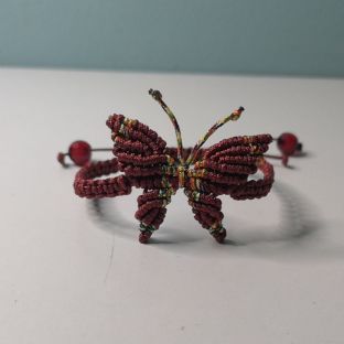 蝴蝶手绳详细编法，学会可编万能翅膀，一起编一只漂亮的蝴蝶吧！