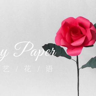 手工DIY纸艺，用纸制作漂亮的玫瑰——《纸艺花语》
