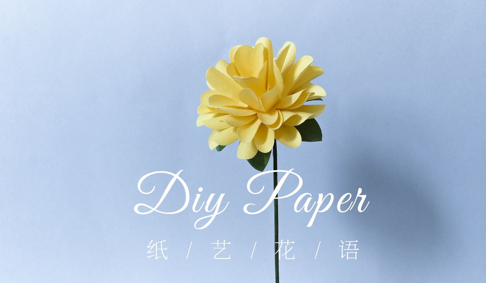 手工DIY纸艺，用纸制作漂亮的菊花——《纸艺花语》