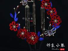 手工缠花DIY教程之新娘六件套最后一件:心心相印团扇做法其四 手工缠花DIY教程之新娘六件套最后一件:心心相印团扇做法其四