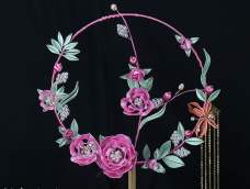 手工缠花自制团扇：手把手教你如何做一款新娘玫瑰蝴蝶团扇（一）