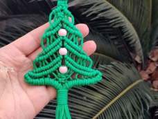 圣诞树挂件，伞绳手工编织视频教程分享