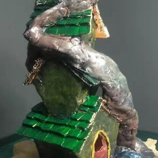 纸板创意手工，废弃纸板制作好看的魔法小屋模型教程