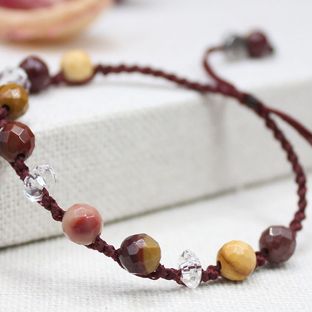 线上课程 | 手工编织基础第8节-四股结手链