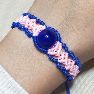 单珠编绳手链详细教程 珠子手链编织方法 编手链编法