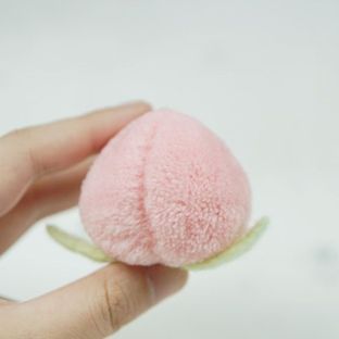 DIY手工超可爱毛绒小桃子教程来咯~