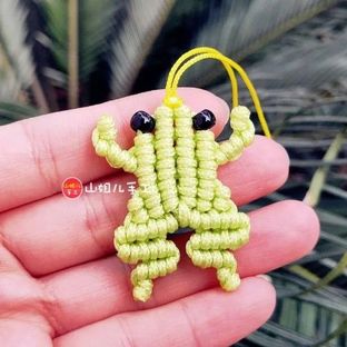 小青蛙手机挂坠，详细编法分享