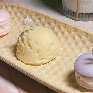 5分钟学会做蜡烛之单色冰淇淋球香薰蜡烛