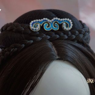 刺绣仿点翠小发钗教程