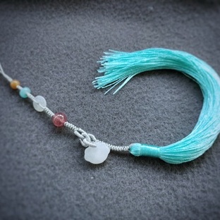 和田玉锁流苏压襟挂饰详细视频教程