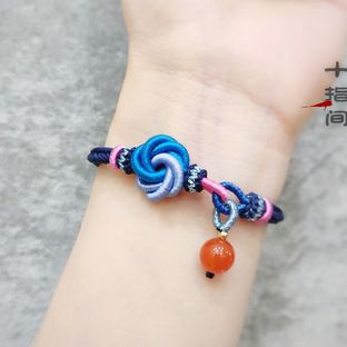 23十指间原创手作曼陀罗结手链教程上，线圈12股手绳教程