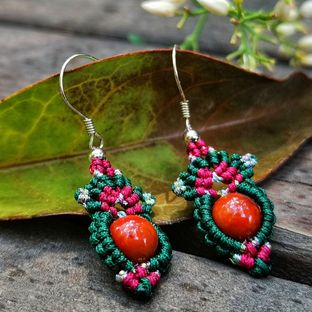 25十指间名族风耳坠教程