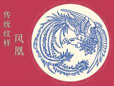 白釉盘刻瓷 “青花凤凰” 白釉盘刻瓷 “青花凤凰”