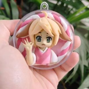 狐妖小红娘涂山苏苏粘土球制作过程