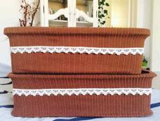 一件打底衫改造的两个整理盒。