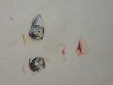 没黑色的彩铅了 用铅笔画的好奇怪 作者大大指点一下