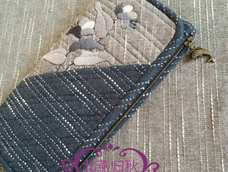 薇雨群做……素.静手包交作业啦!……灰色是不想说,蓝色是忧郁的……感谢雨姐详尽教程,让我进步又进步💐💐💐