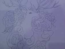 先画个草稿，不太会上色，最近太忙，等过一阵子再画