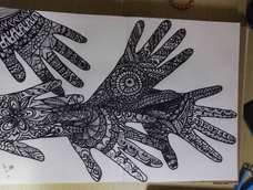 照着教程画的,有些地方还是做不到那么细