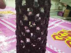 新手用家里的旧毛线钩的,颜色不是很好看,虽然有点瑕疵,但是我还是挺满意的,