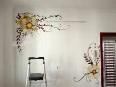 我画的客厅墙绘😄特别有成就感😆