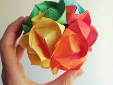折纸花球~  附教程~