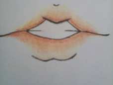 嘴歪了，画工不好T_T没高光笔，没素描纸。。。。只能这样了。-_-